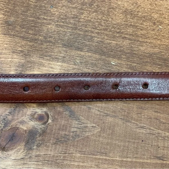 Vintage Fossil 1997 Brown Leather Belt - Picture 10 of 13